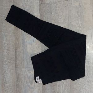 MUDD Print Black Leggings